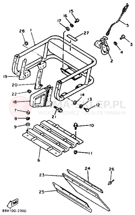 Schemat "zderzak" do Yamaha ENTICER II LT ET410TRT