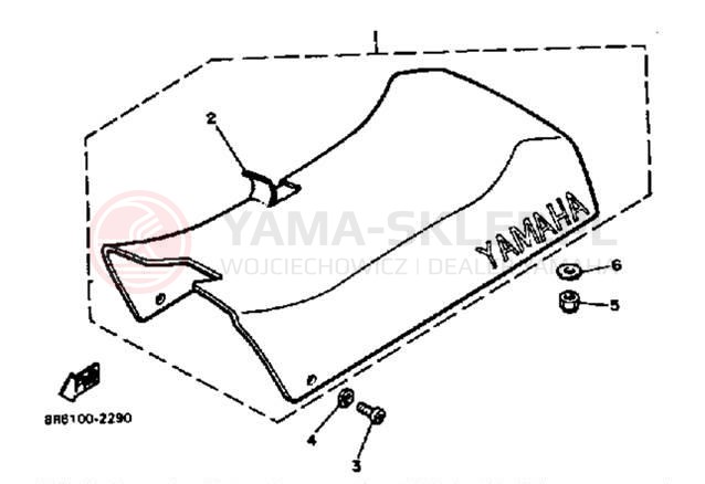 Schemat "siedzenie" do Yamaha SR540F