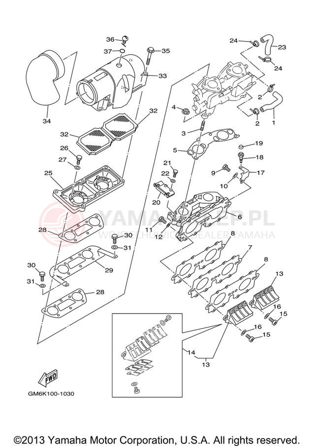 Schemat "Wtrysk paliwa" do Yamaha SJ700BG