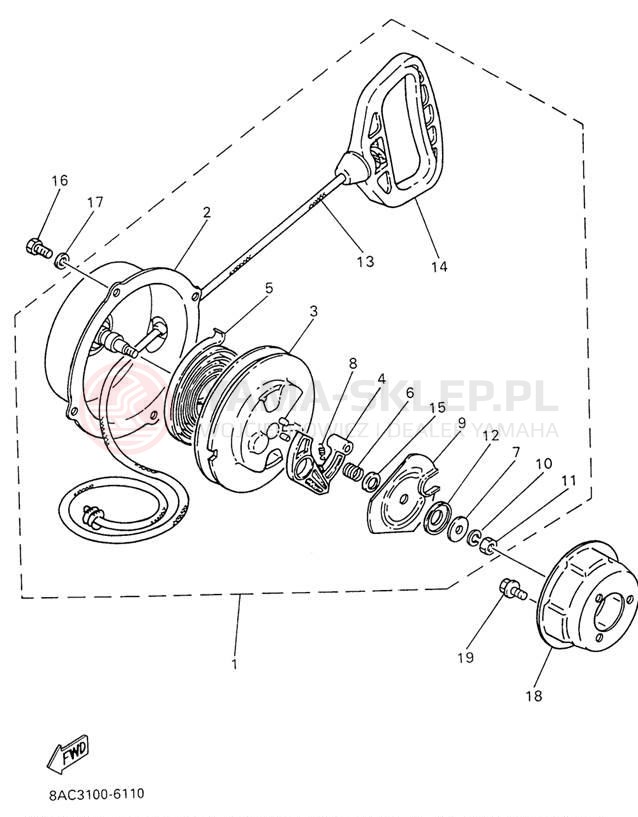 Schemat "rozrusznik" do Yamaha VK540 II VK540EW