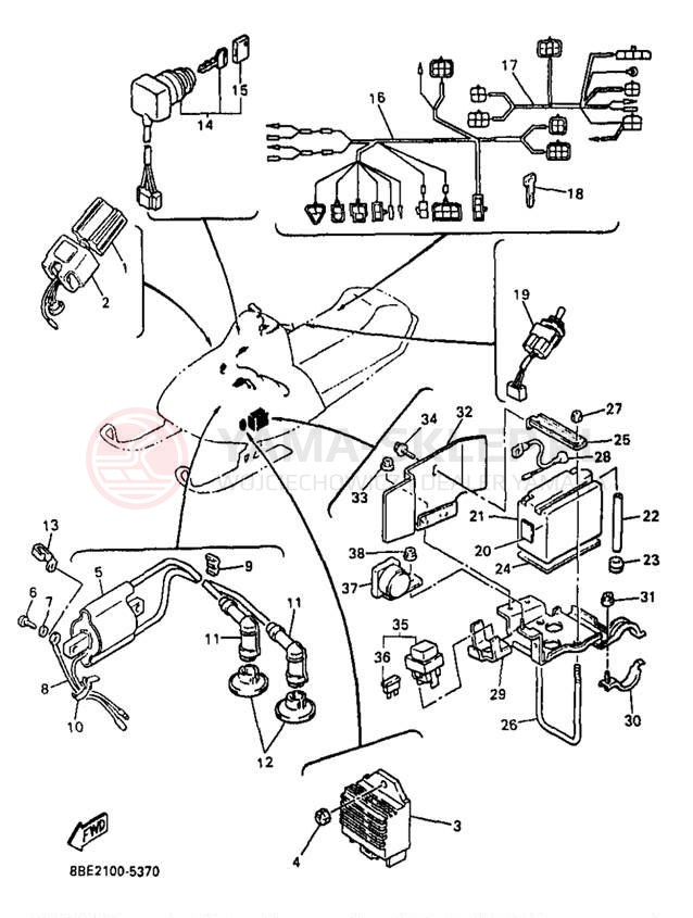 Schemat "układ elektryczny" do Yamaha OVATION LE CS340EB