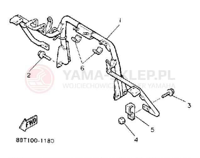 Schemat "STEERING GATE" do Yamaha VENTURE GT VT480GTS