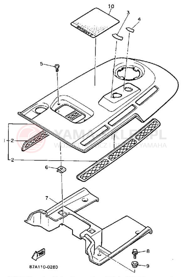 Schemat "INSTRUMENT PANEL" do Yamaha SNOSPORT SV125R