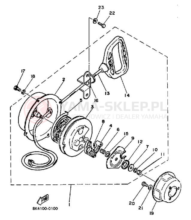 Schemat "rozrusznik" do Yamaha XL-V XL540J