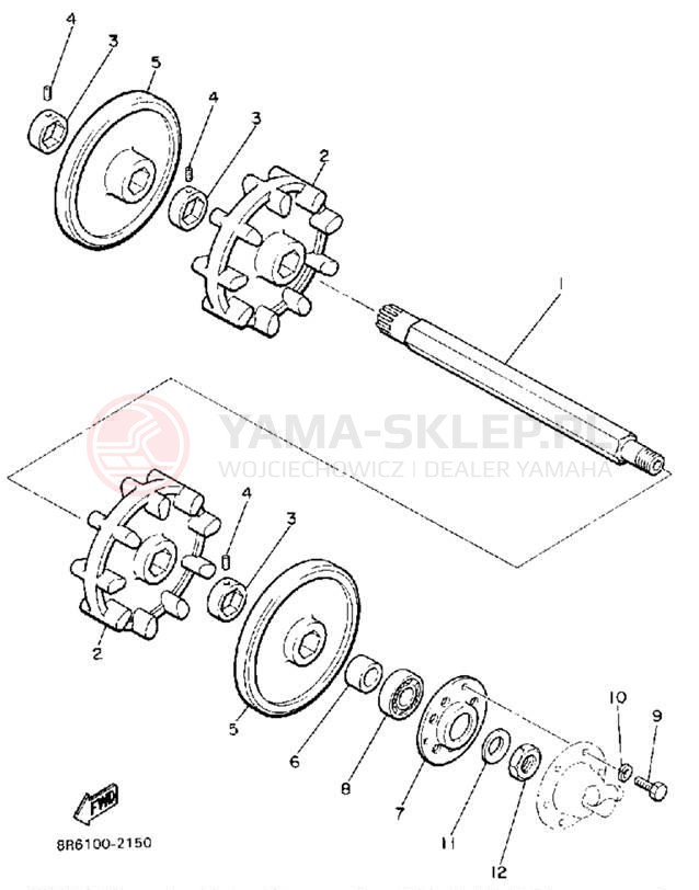 Schemat "Układ napędowy" do Yamaha SRV SR540G