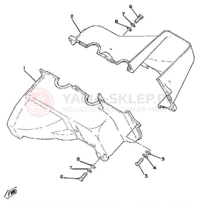 Schemat "Filtr powietrza" do Yamaha ET340EC