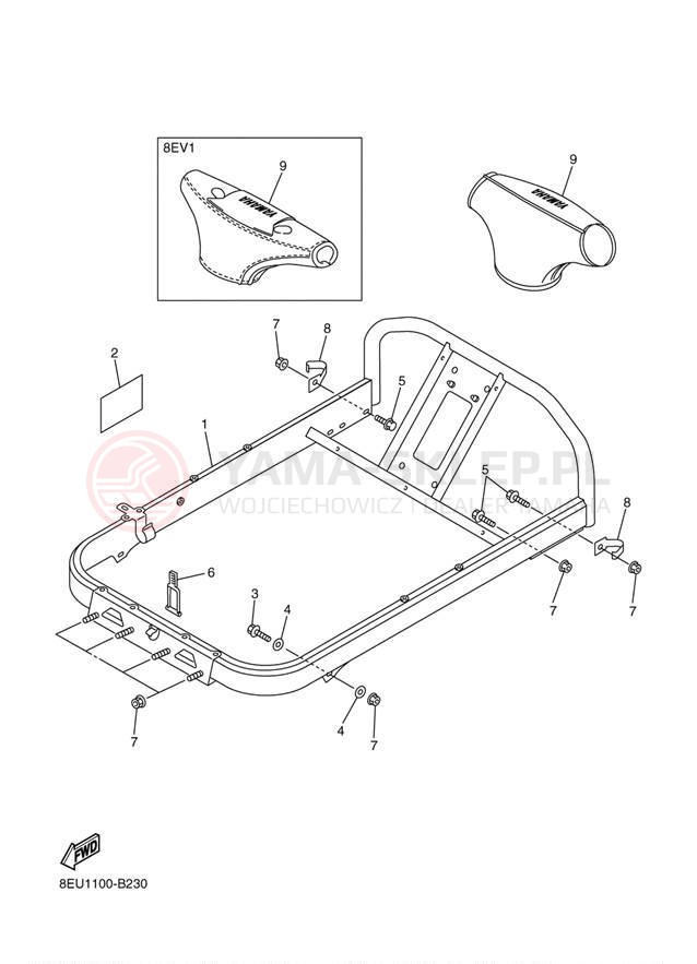Schemat "STEERING GATE" do Yamaha RX-1 LE RX10SH/RX10MSH