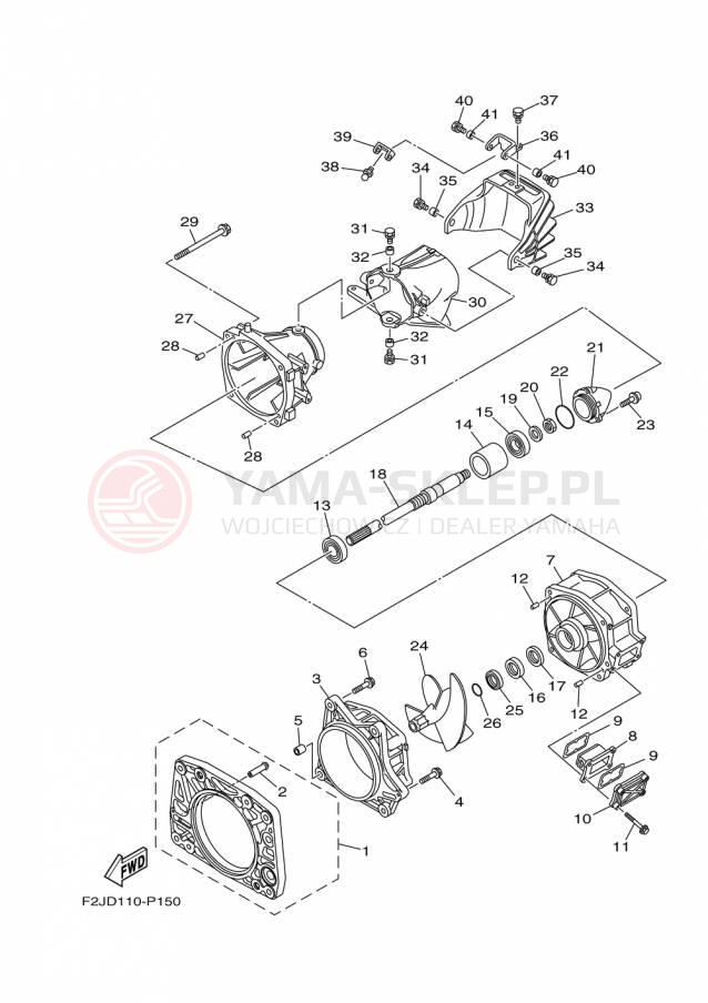 Schemat "JET UNIT" do Yamaha 212X XAT1800AP/XAT1800BP