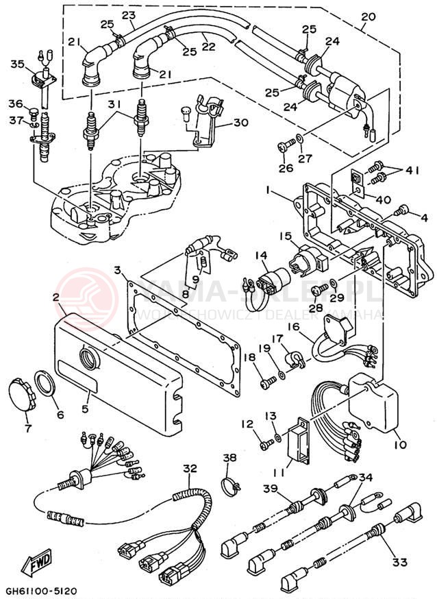 Schemat "układ elektryczny" do Yamaha RA700AT