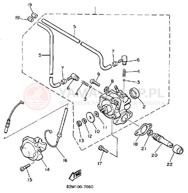 Schemat "Pompa olejowa" do Yamaha EXCITER EX570M