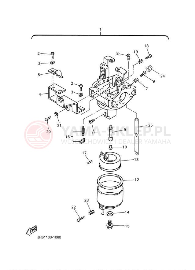 Schemat "Gaźnik" do Yamaha PRO HAULER 700 YXP700AS