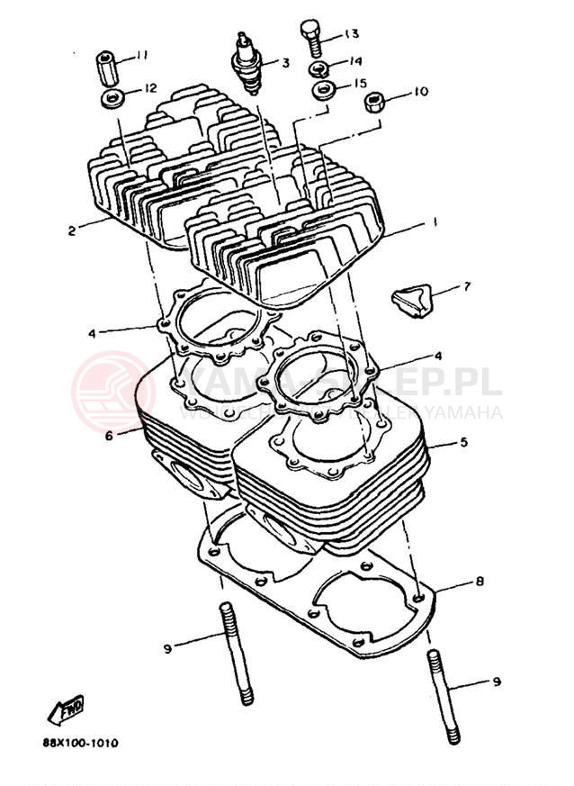 Schemat "głowica" do Yamaha PHAZER SS ELECTRIC PZ480EB
