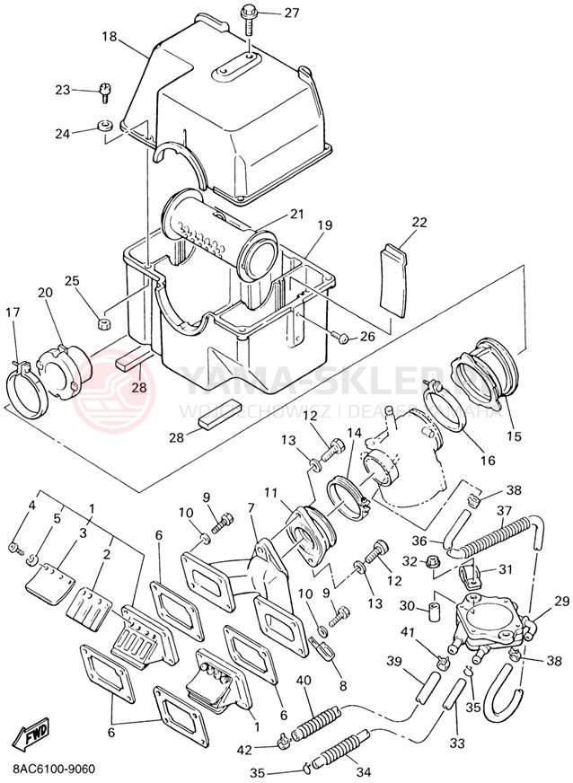 Schemat "Wtrysk paliwa" do Yamaha VK540 III VK540ED