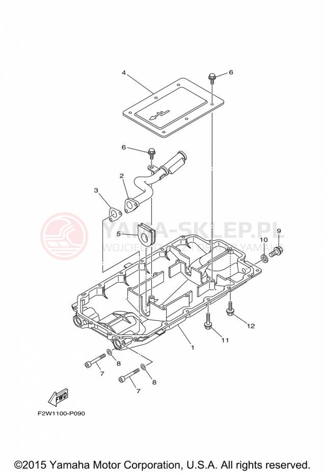 Schemat "Miska olejowa" do Yamaha VXR VX1800A-P