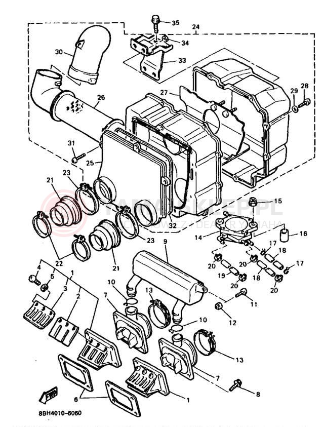 Schemat "Wtrysk paliwa" do Yamaha PHAZER SS ELECTRIC PZ480EB