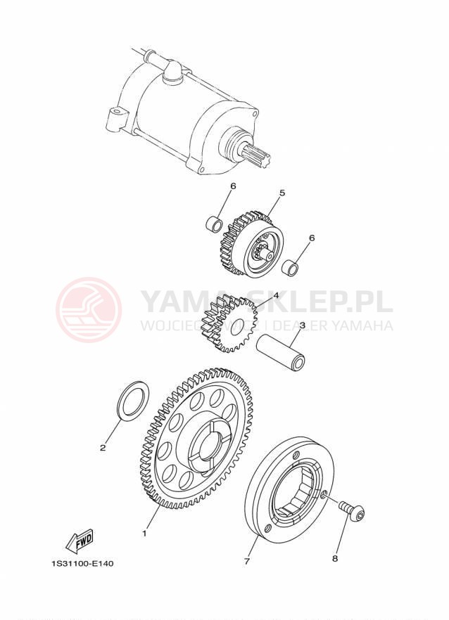 Schemat "rozrusznik" do Yamaha RAPTOR 700 YFM700RFL