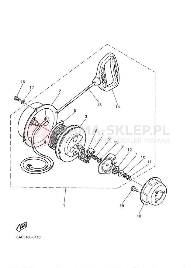 Schemat "rozrusznik" do Yamaha VK540 III VK540EF