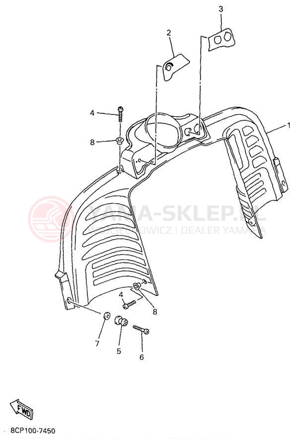 Schemat "INSTRUMENT PANEL" do Yamaha MOUNTAIN MAX 700 MM700A/MM600A