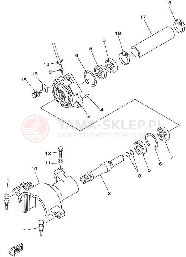 Schemat "JET UNIT" do Yamaha WAVE RUNNER XL1200 LTD XA1200X