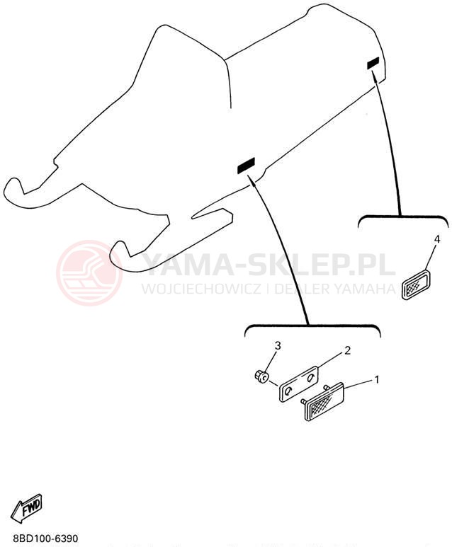 Schemat "układ elektryczny" do Yamaha BRAVO LT BR250TD