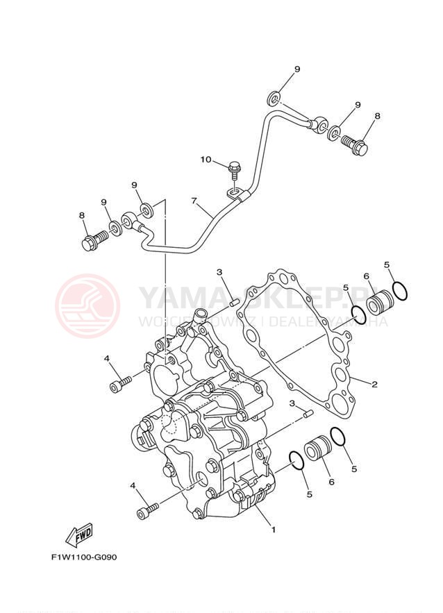 Schemat "Pompa olejowa" do Yamaha WAVERUNNER FZR GX1800HB