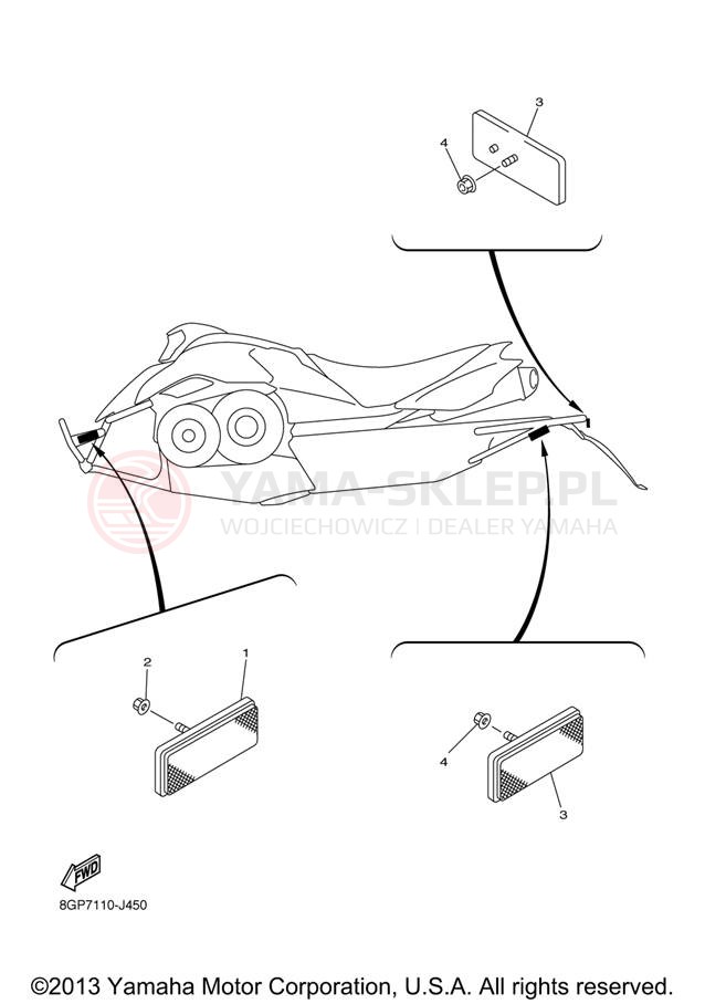 Schemat "układ elektryczny" do Yamaha PHAZER RTX PZ50RTZO/PZ50RTZB