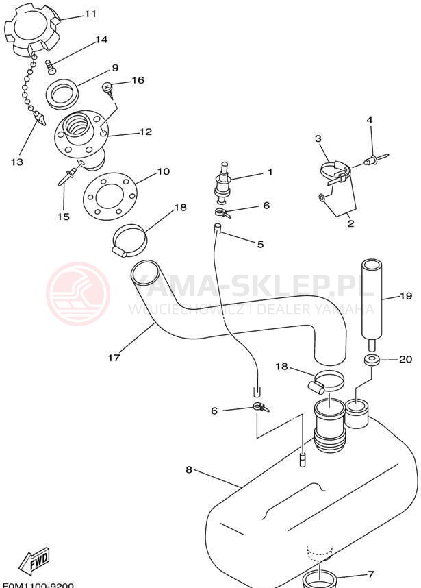Schemat "Miska olejowa" do Yamaha WAVE RUNNER XL700 XL700X
