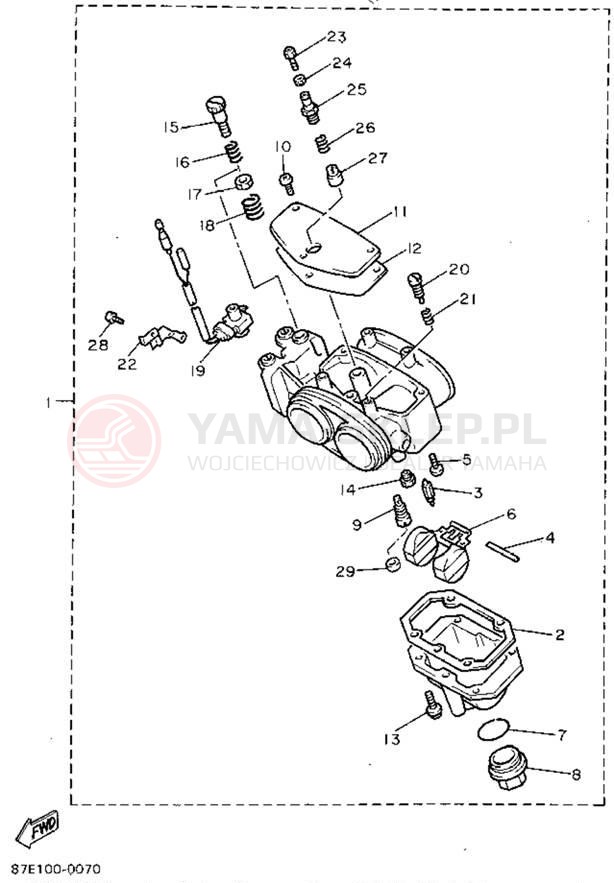 Schemat "Gaźnik" do Yamaha OVATION LE CS340EU