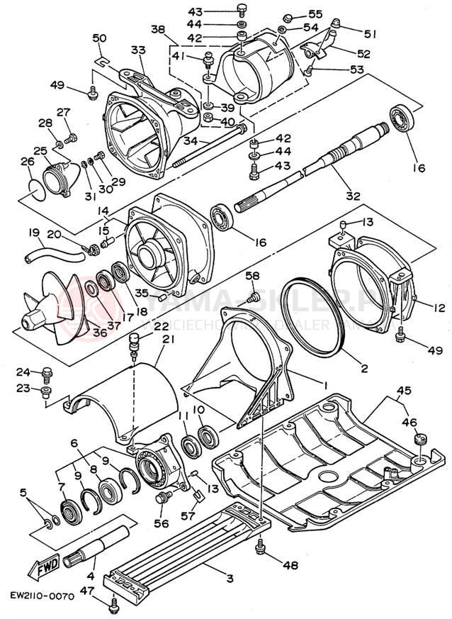 Schemat "JET UNIT" do Yamaha SUPER JET SJ650D