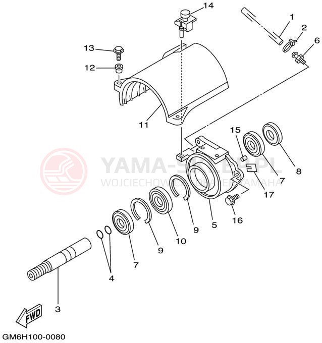 Schemat "JET UNIT" do Yamaha SUPER JET SJ700AZ