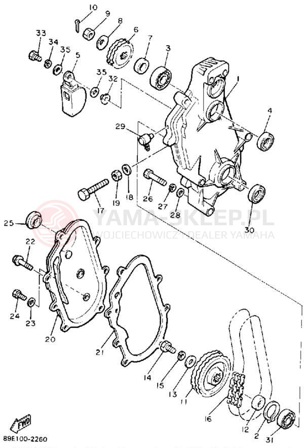 Schemat "Układ napędowy" do Yamaha OVATION LE CS340ET