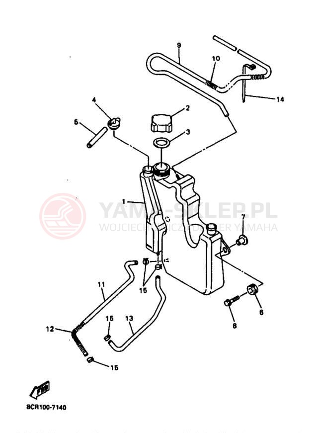 Schemat "Miska olejowa" do Yamaha VMAX 500 XT VX500XTB