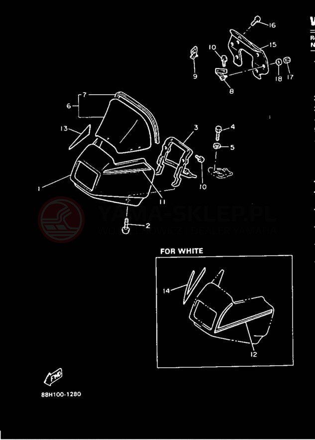Schemat "Szyba" do Yamaha PHAZER II PZ480R