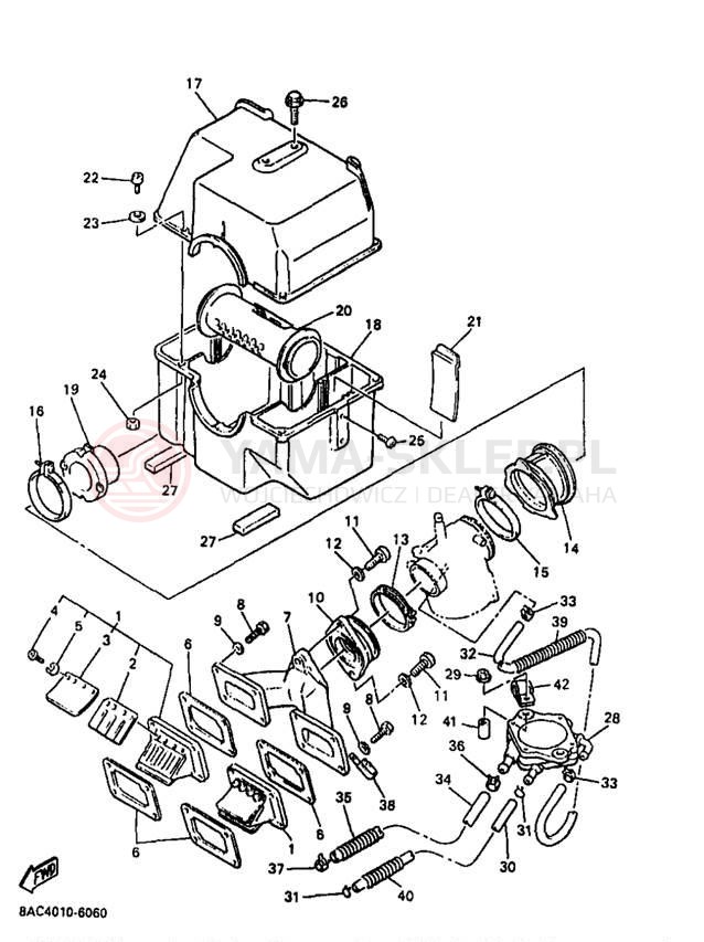 Schemat "Wtrysk paliwa" do Yamaha VK540 II VK540EB