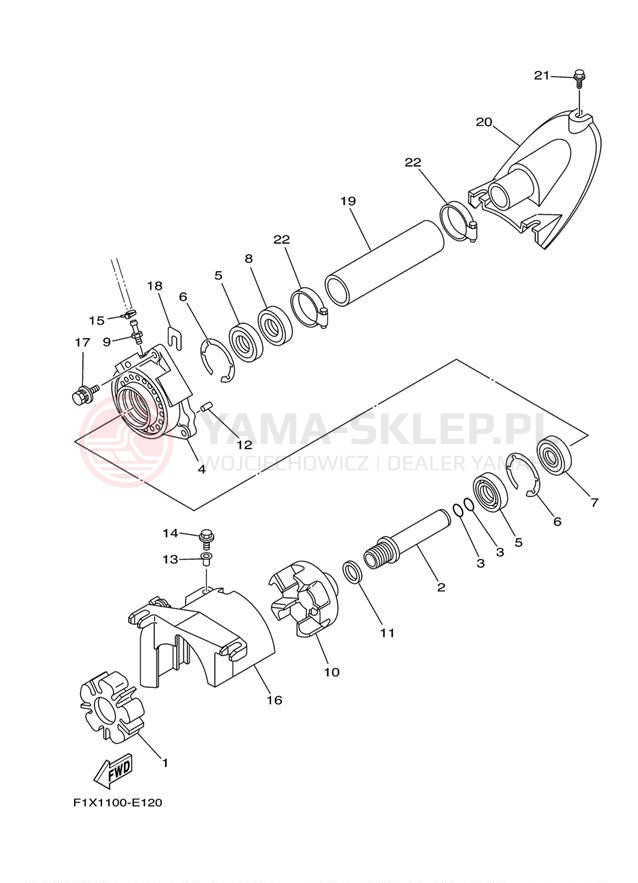Schemat "JET UNIT" do Yamaha FX1000-F