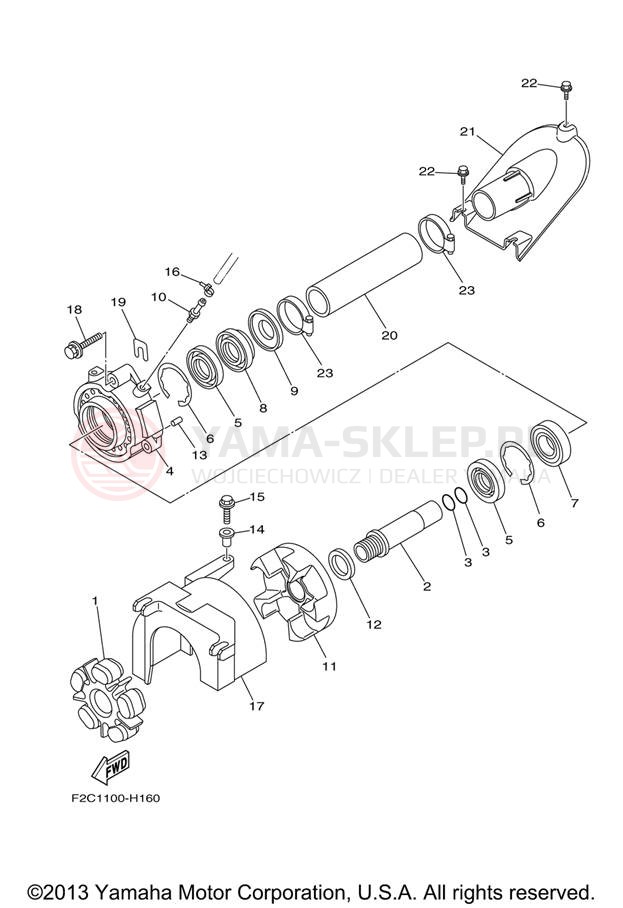 Schemat "JET UNIT" do Yamaha WAVERUNNER FZS GX1800AJ