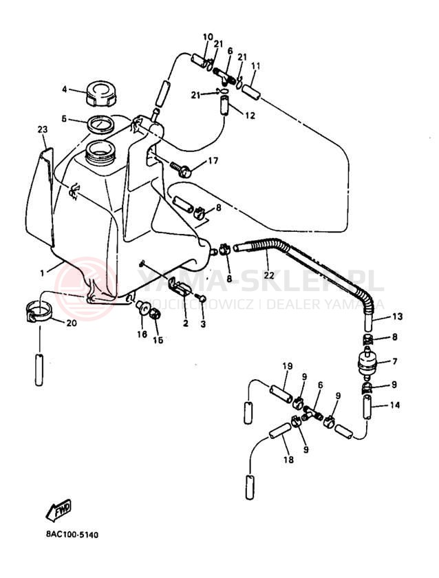 Schemat "Miska olejowa" do Yamaha VK540 II VK540EB