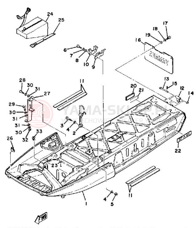Schemat "rama" do Yamaha GP440A