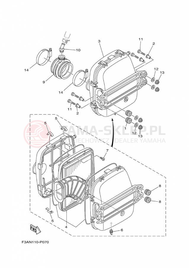 Schemat "Wtrysk paliwa" do Yamaha AR190 RX1800AP/RX1800BP