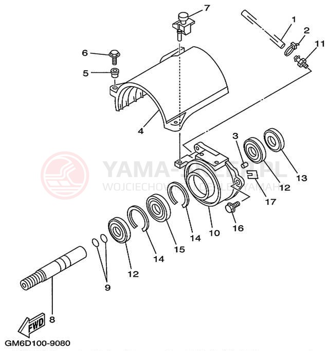Schemat "JET UNIT" do Yamaha SUPER JET SJ700AX