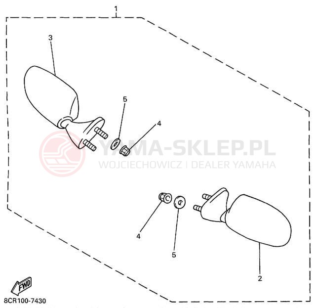 Schemat "BODY RIG" do Yamaha PHAZER 500 PZ500C
