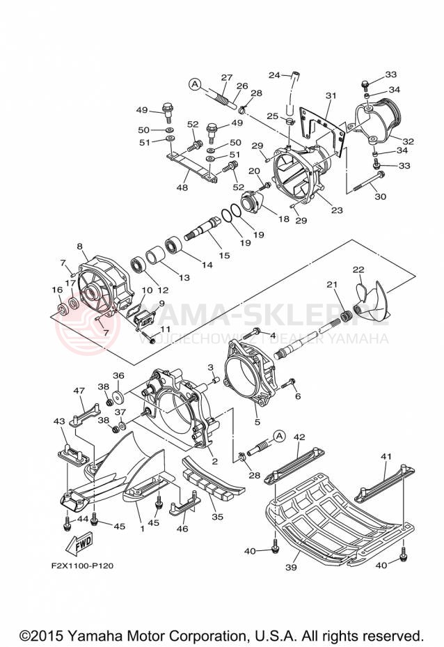 Schemat "JET UNIT" do Yamaha WAVERUNNER VX VX1100CP