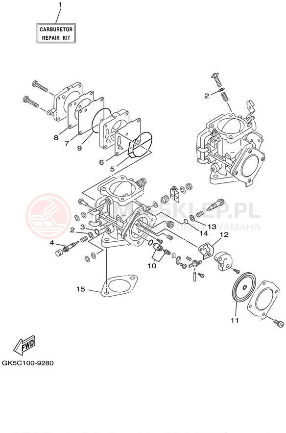 Schemat "Zestaw naprawczy" do Yamaha WAVE RUNNER GP760 GP760X