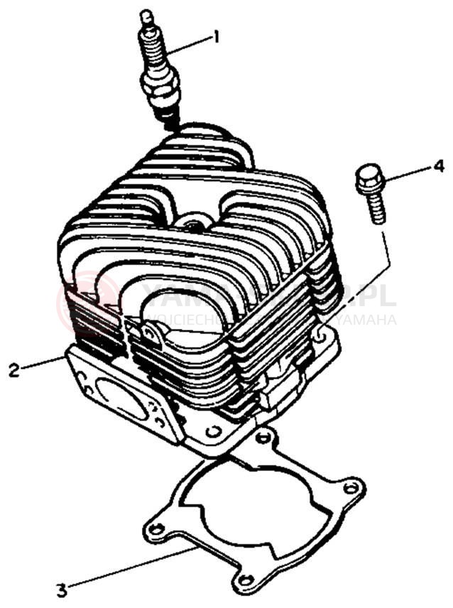 Schemat "cylinder" do Yamaha BRAVO LT BR250TU