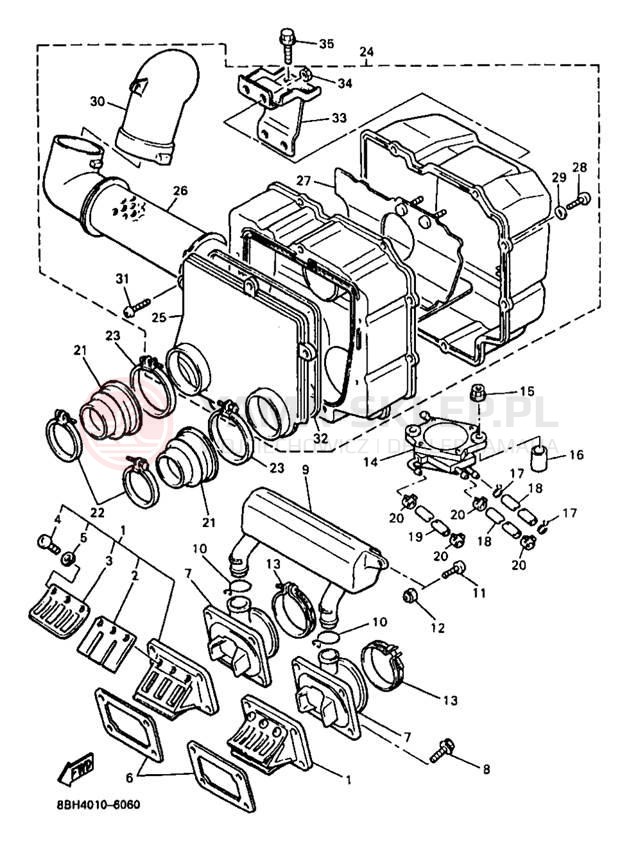 Schemat "Wtrysk paliwa" do Yamaha PHAZER MOUNTAIN LITE PZ480STB