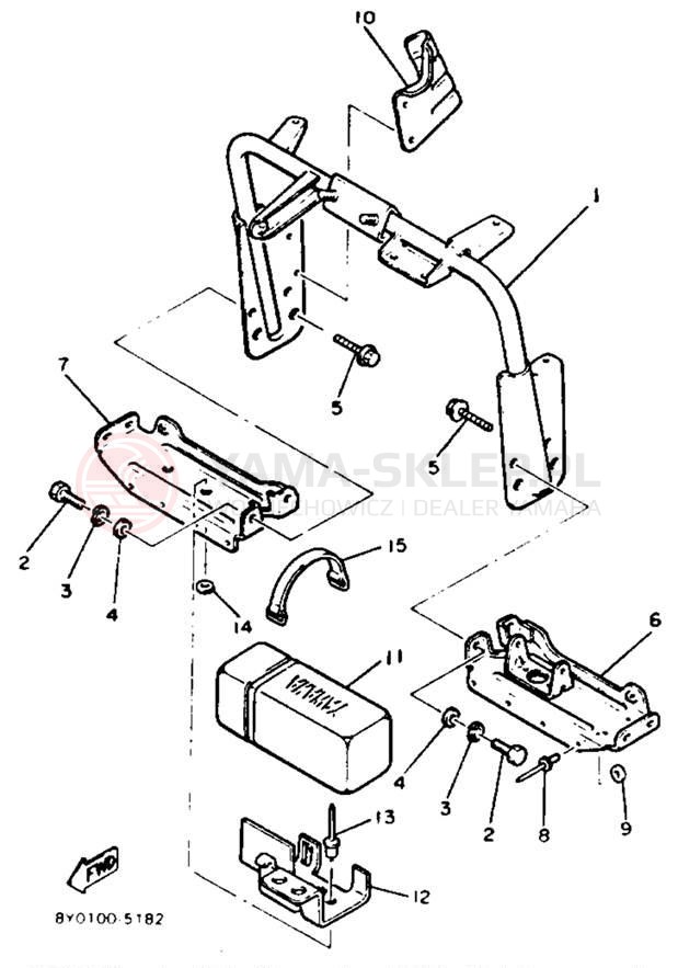 Schemat "STEERING GATE" do Yamaha XLV XL540K