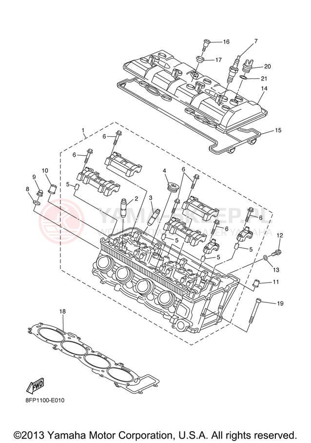 Schemat "głowica" do Yamaha APEX LTX RX10LTXB