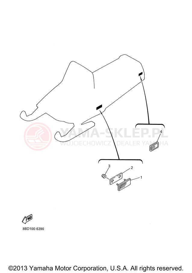 Schemat "układ elektryczny" do Yamaha BR250TX