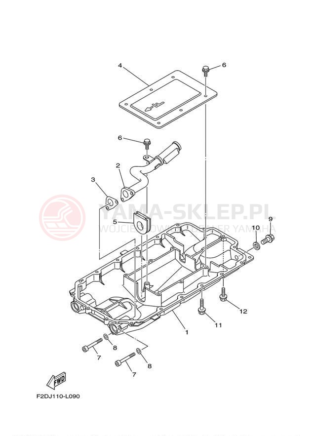 Schemat "Miska olejowa" do Yamaha WAVE RUNNER FX SHO FA1800L