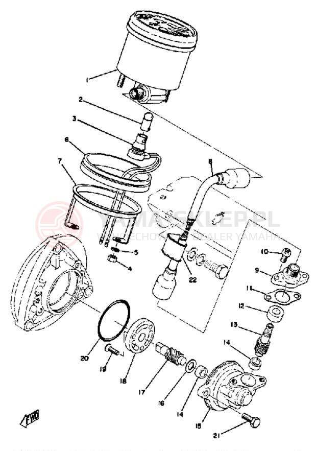 Schemat "licznik" do Yamaha GPX338F/GPX433F
